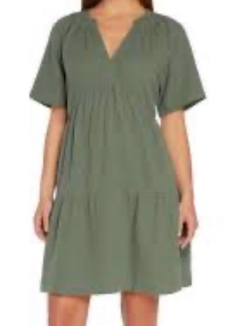 GAP Olive Utility Midi Dress